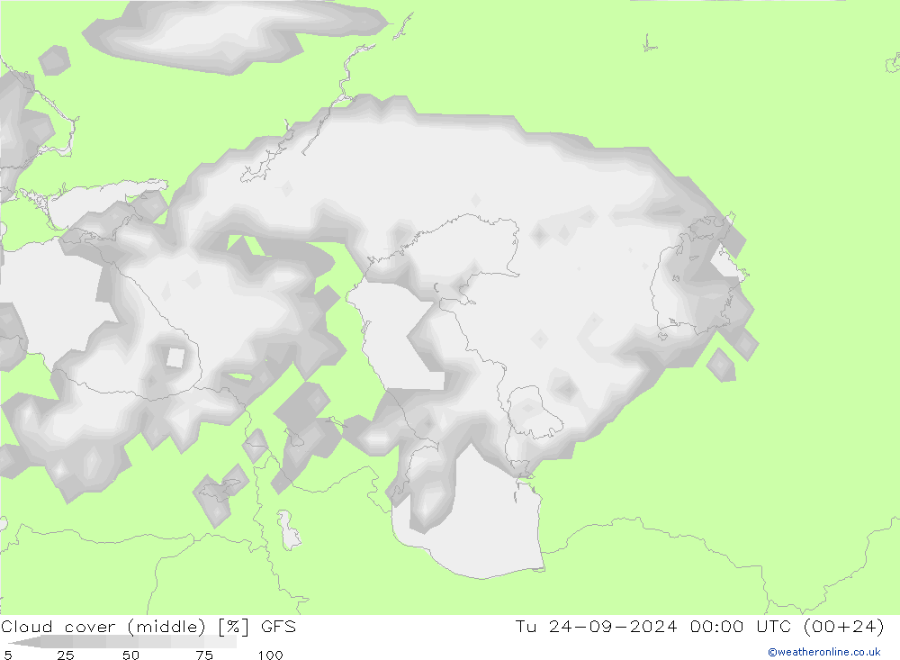 Nubi medie GFS mar 24.09.2024 00 UTC