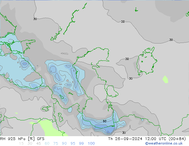 RH 925 hPa GFS Do 26.09.2024 12 UTC