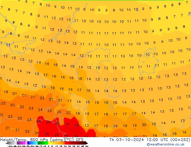 GFS: Per 03.10.2024 12 UTC