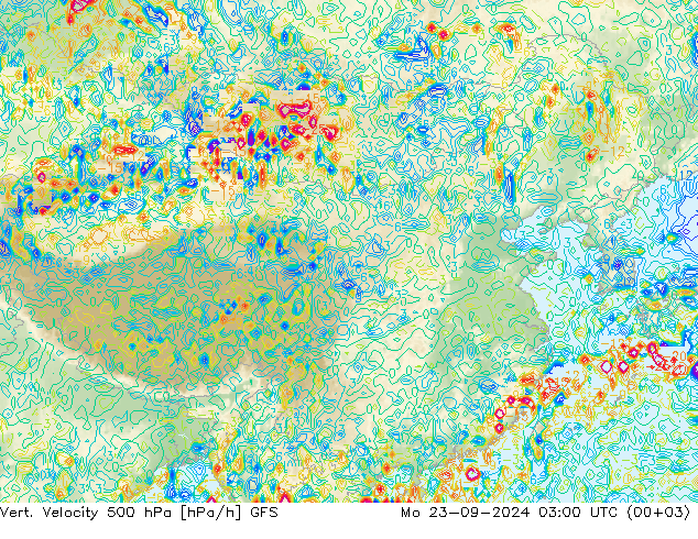 Vert. Velocity 500 hPa GFS Mo 23.09.2024 03 UTC