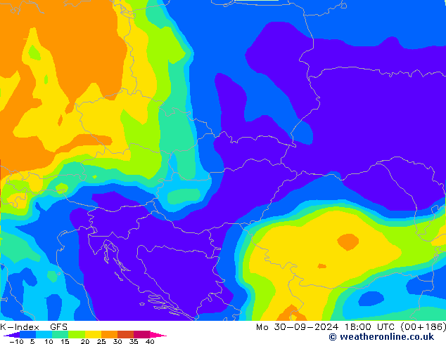 K-Index GFS Mo 30.09.2024 18 UTC