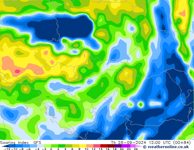 Soaring Index GFS  26.09.2024 12 UTC