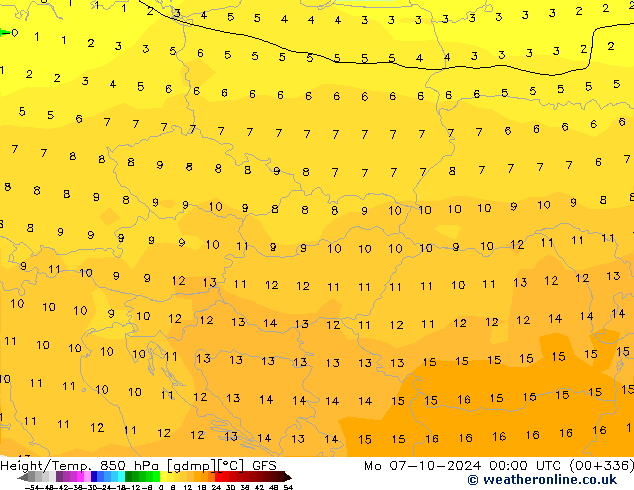 Z500/Regen(+SLP)/Z850 GFS ma 07.10.2024 00 UTC