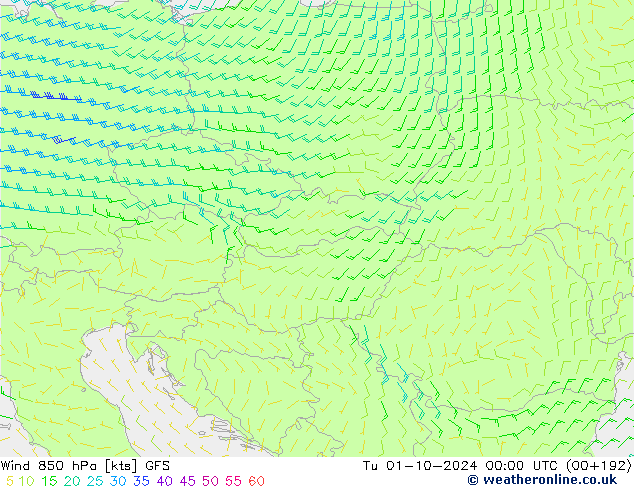  850 hPa GFS  2024