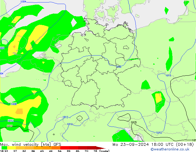 Max. wind velocity GFS Seg 23.09.2024 18 UTC