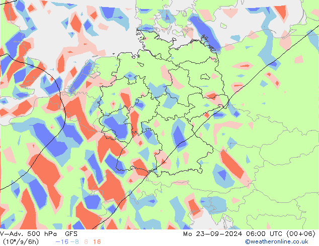 V-Adv. 500 hPa GFS Pzt 23.09.2024 06 UTC