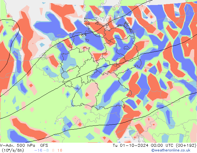 V-Adv. 500 hPa GFS  2024