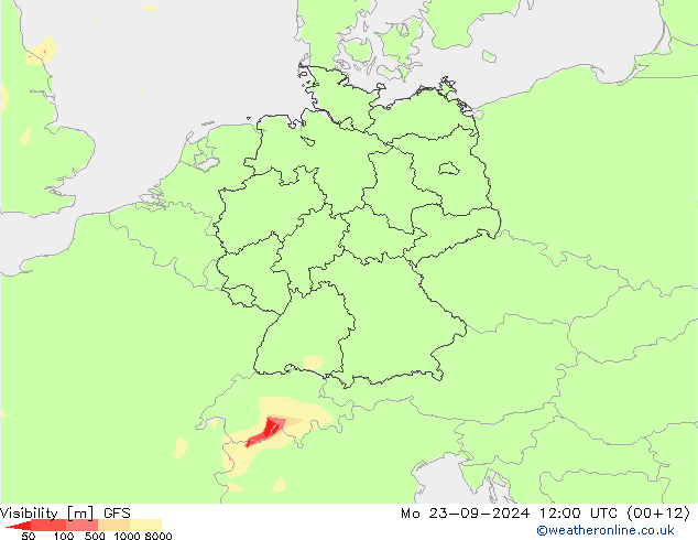 Zicht GFS ma 23.09.2024 12 UTC