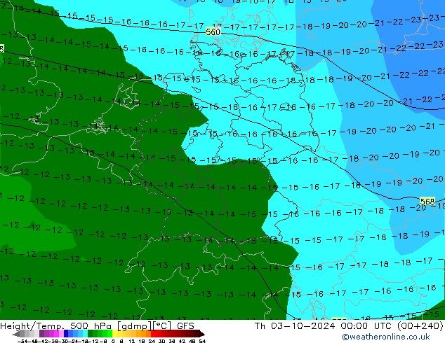 Z500/Rain (+SLP)/Z850 GFS Do 03.10.2024 00 UTC