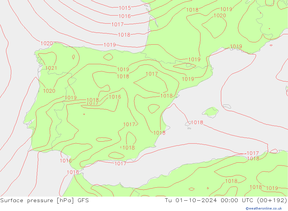      GFS  01.10.2024 00 UTC