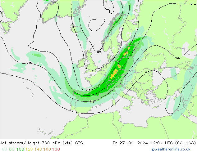 Polarjet GFS Fr 27.09.2024 12 UTC