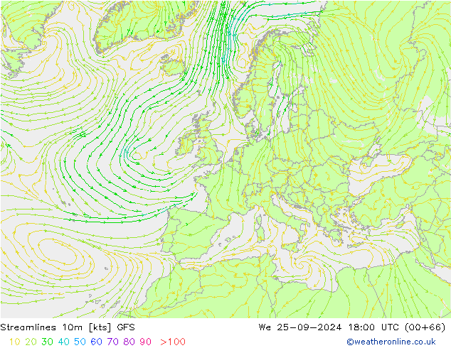  10m GFS  25.09.2024 18 UTC