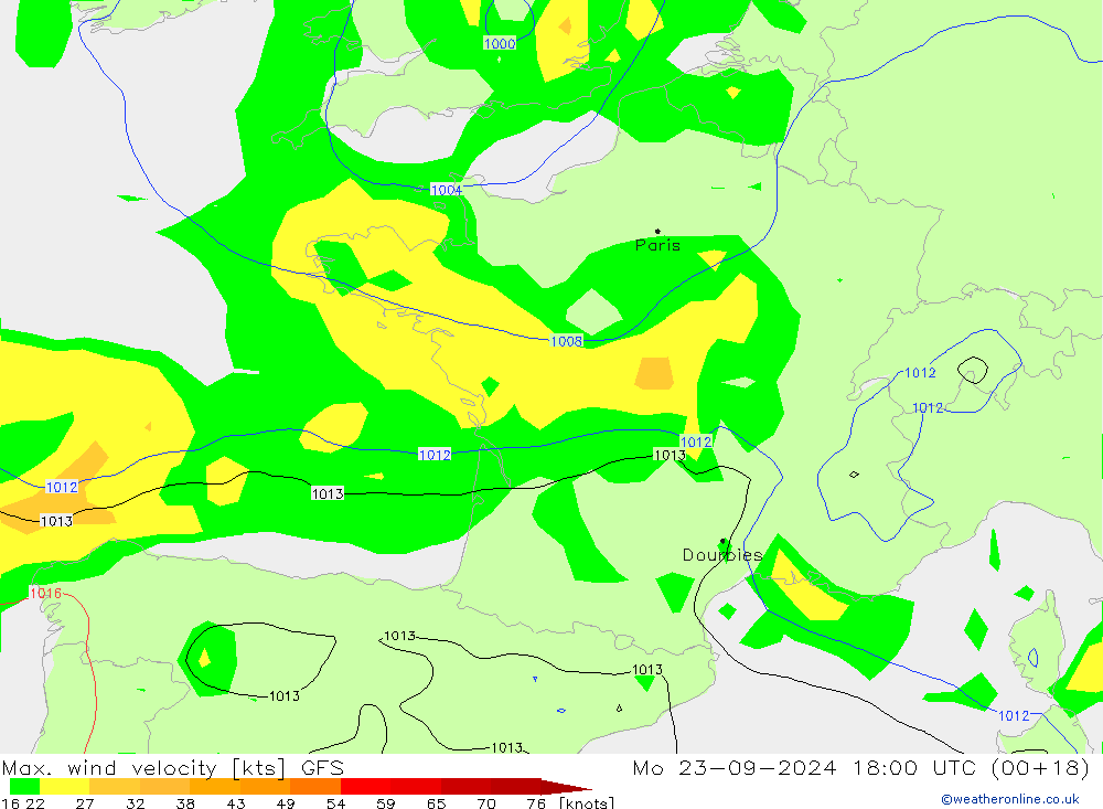 Max. wind velocity GFS Seg 23.09.2024 18 UTC