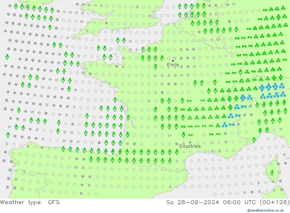 Yağış Türü GFS Cts 28.09.2024 06 UTC