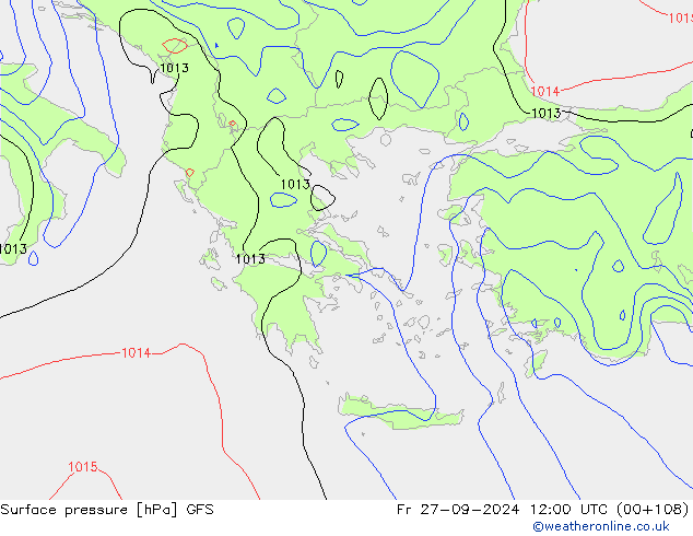 GFS: пт 27.09.2024 12 UTC