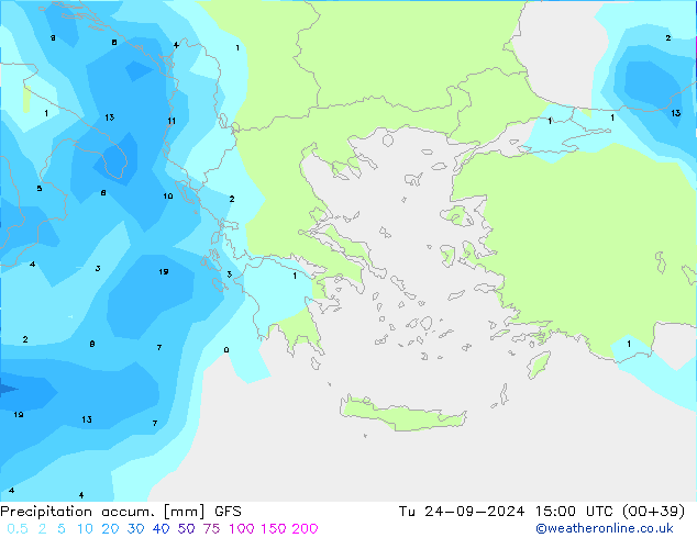 Precipitation accum. GFS mar 24.09.2024 15 UTC