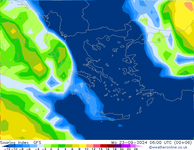 Soaring Index GFS lun 23.09.2024 06 UTC