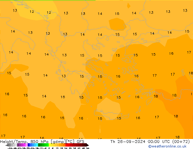 Z500/Rain (+SLP)/Z850 GFS Čt 26.09.2024 00 UTC