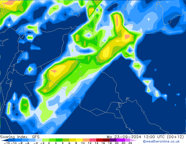 Soaring Index GFS Seg 23.09.2024 12 UTC