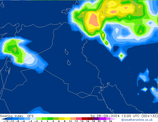 Yükselme İndeksi GFS Cts 28.09.2024 12 UTC