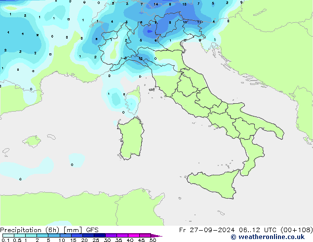 Z500/Rain (+SLP)/Z850 GFS Sex 27.09.2024 12 UTC