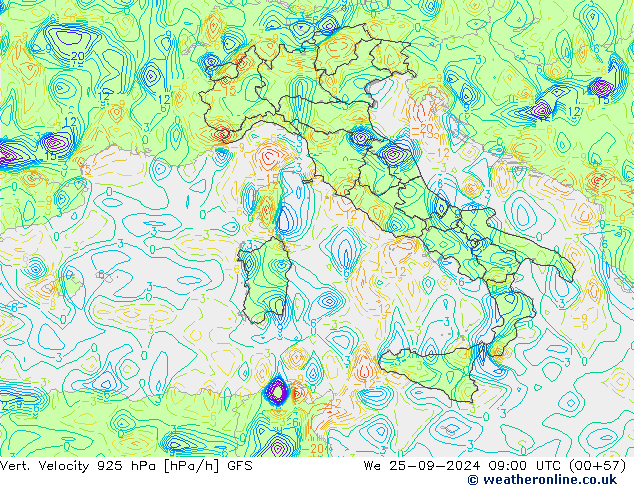 Vert. Velocity 925 hPa GFS We 25.09.2024 09 UTC