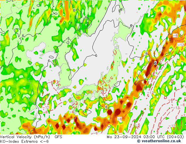 Convection-Index GFS Seg 23.09.2024 03 UTC