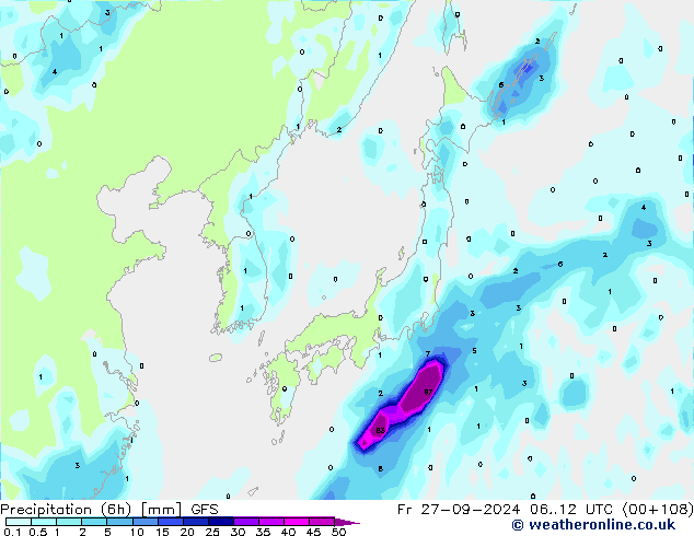 Z500/Regen(+SLP)/Z850 GFS vr 27.09.2024 12 UTC