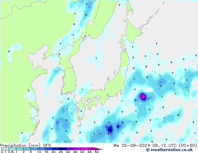 GFS: mer 25.09.2024 12 UTC