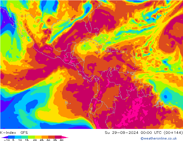 K-Index GFS Su 29.09.2024 00 UTC