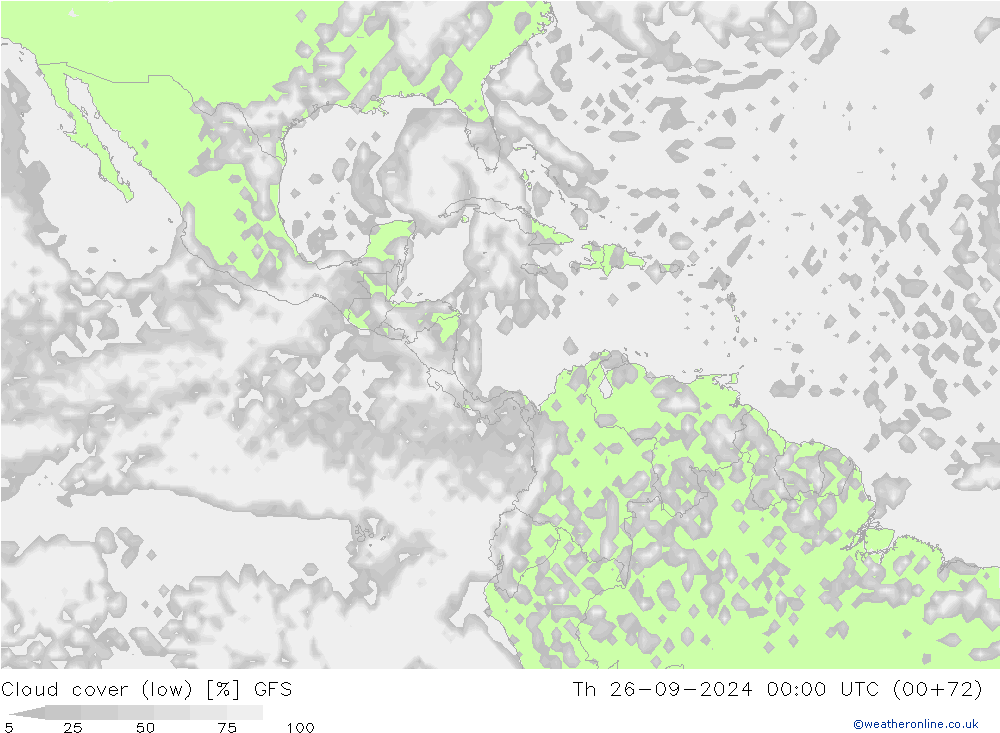 nuvens (baixo) GFS Qui 26.09.2024 00 UTC