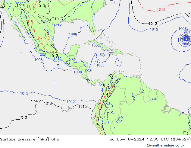 GFS: dom 06.10.2024 12 UTC