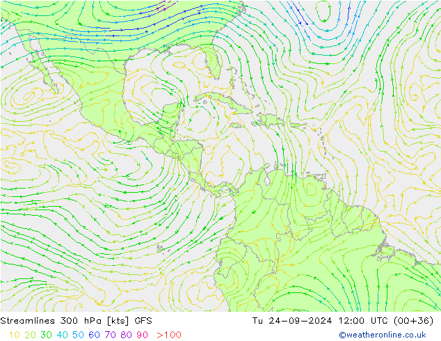  300 hPa GFS  24.09.2024 12 UTC