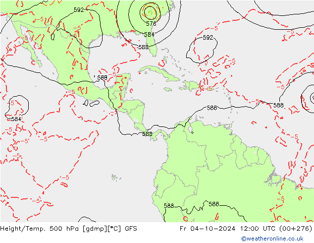 Z500/Rain (+SLP)/Z850 GFS ��� 04.10.2024 12 UTC