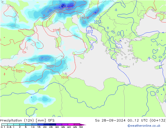  (12h) GFS  28.09.2024 12 UTC