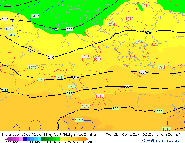 Thck 500-1000hPa GFS We 25.09.2024 03 UTC