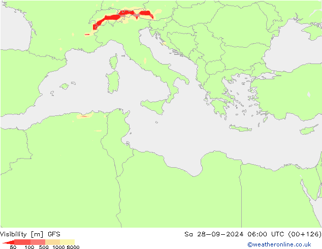 видимость GFS Сентябрь 2024