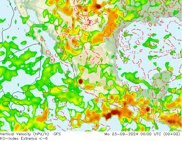 Convection-Index GFS Po 23.09.2024 00 UTC