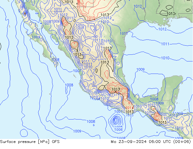 GFS: pon. 23.09.2024 06 UTC