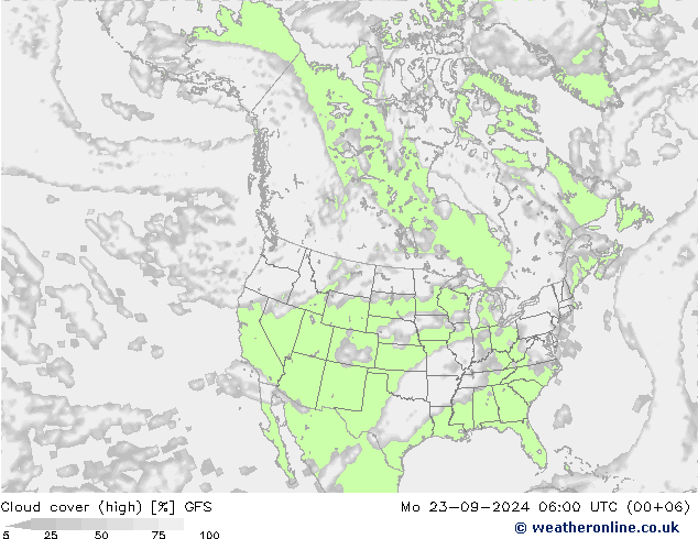 Nubes (altas,medias,bajas) GFS lun 23.09.2024 06 UTC