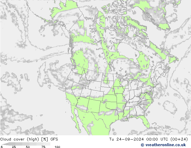 Nubes altas GFS mar 24.09.2024 00 UTC