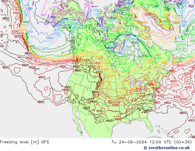 Donma Seviyesi GFS Sa 24.09.2024 12 UTC