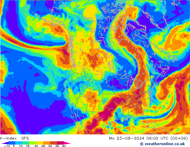 K-Index GFS Po 23.09.2024 06 UTC