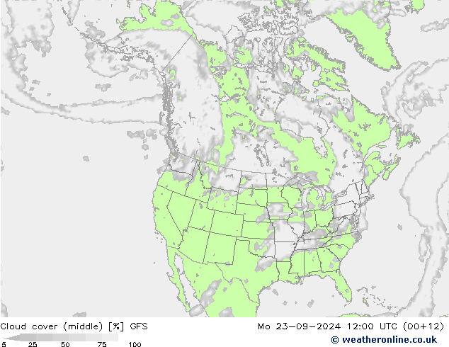 Wolken (mittel) GFS Mo 23.09.2024 12 UTC