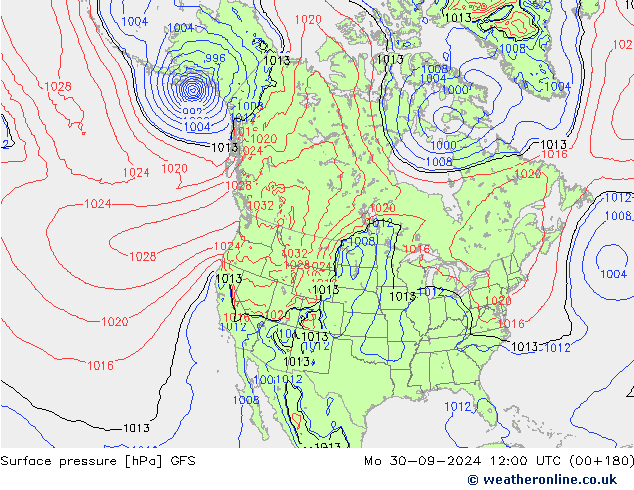 GFS: Mo 30.09.2024 12 UTC