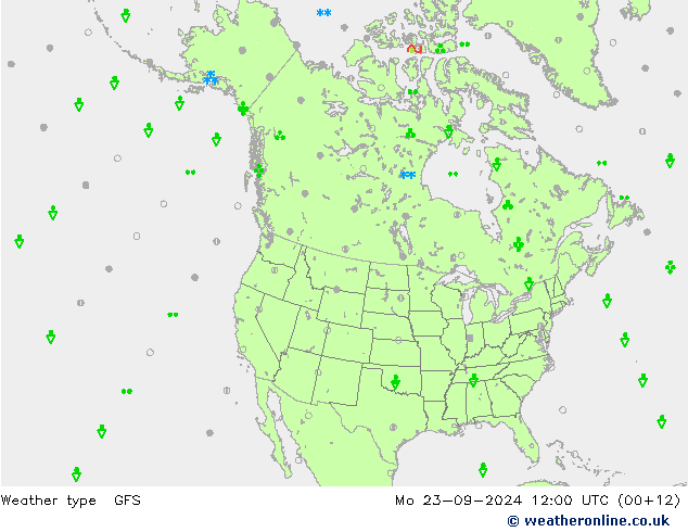 Modellwetter GFS Mo 23.09.2024 12 UTC