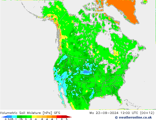 Wassergehalt GFS Mo 23.09.2024 12 UTC