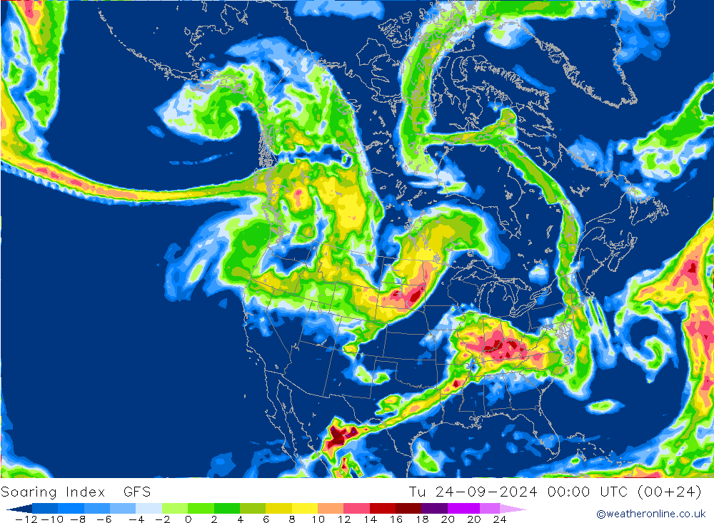 Yükselme İndeksi GFS Sa 24.09.2024 00 UTC