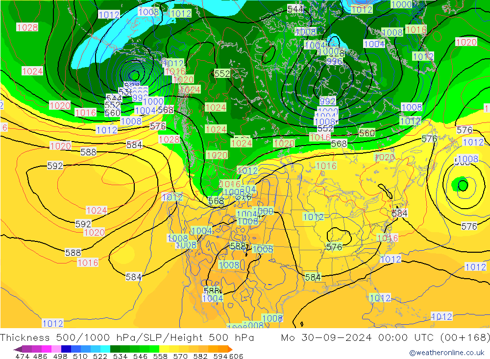 Thck 500-1000hPa GFS Mo 30.09.2024 00 UTC