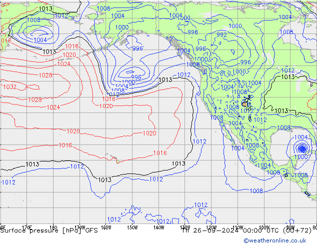 GFS: czw. 26.09.2024 00 UTC